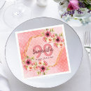Recherche de dahlia serviettes Rose