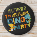 Recherche de anniversaire dinosaure badges T rex