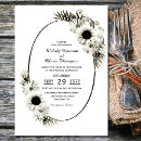 Recherche de black and white floral invitations Elegant