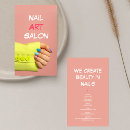 Recherche de nail artist cartes visite Rose pâle