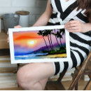Recherche de aquarelle coucher soleil posters Artistique