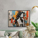 Zoek naar elegante vrouw posters Waterverf
