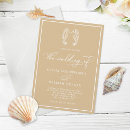 Recherche de de plage de sable mariage invitations Minimaliste