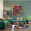 Recherche de motif triangulaire posters Coloré