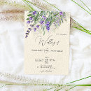 Recherche de lavande mariage invitations Romantique
