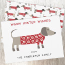 Recherche de dachshund christmas vœux cartes Moderne