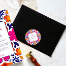 Recherche de rose orange autocollants Bleu