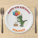 Recherche de t rex assiettes Anniversaire