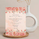 Recherche de rose pêche mariage invitations Boho