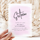 Recherche de seizième anniversaire invitations Rose