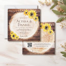 Recherche de en bois de grange mariage invitations Tournesol