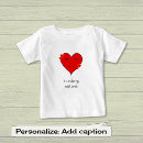 Recherche de coeur rouge bébé tshirts Valentine