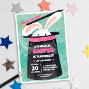 Recherche de partie de magicien invitations Fête d'anniversaire magique