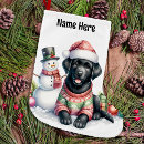 Recherche de puppys chaussette de noël Labrador