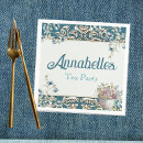 Recherche de vintage floral serviettes Élégant