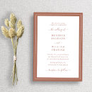 Recherche de cuivre mariage invitations Minimaliste simple