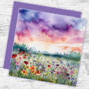 Zoek naar waterverf landschap kaarten Bloemen