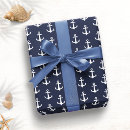 Recherche de ancre bleu marine papier cadeau Bord de mer