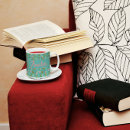 Recherche de motif floral turquoise tasses Aquarelle