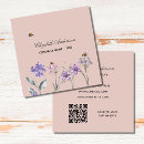 Recherche de pourpre de fleur cartes visite Administrative professional