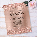 Recherche de rose gold 60th anniversaire invitations Élégant