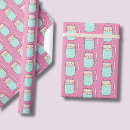 Recherche de chats roses papier cadeau Amusant