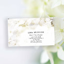 Recherche de fleurs blanches cartes visite Botanique