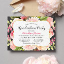 Recherche de stripes graduation invitations Élégant