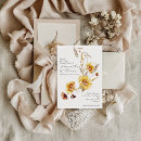Recherche de sunflower bridal shower invitations Bohémien