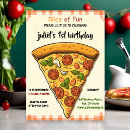Recherche de tranche pizza invitations Petit garçon