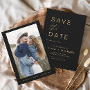 Zoek naar black gold save the dates Minimalistisch