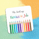 Recherche de crayon de couleur autocollants Teacher