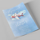 Recherche de avion rouge invitations Garçon
