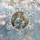 Recherche de bleu de flocon de neige ornements Religieux
