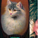 Recherche de vintage de chat art Peinture