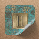 Recherche de cuivre autocollants Monogramme