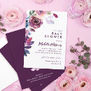 Recherche de lavande florale invitations Baby