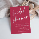 Recherche de magenta bridal shower invitations Moderne