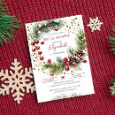 Recherche de couronne rouge invitations Aquarelle