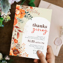 Recherche de de dîner thanksgiving invitations Couleurs d'automne