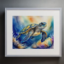 Recherche de mer turquoise posters Tortue de mer
