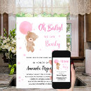 Recherche de balloon baby shower fille invitations Mignon