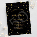 Recherche de numéro invitations Noir et or