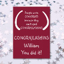 Zoek naar grappige rechthoekige felicitatiekaarten Diploma