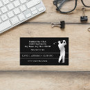 Recherche de golfeurs cartes visite Customer