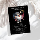 Recherche de l amérique invitations Noir et or