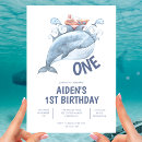 Recherche de de baleine anniversaire invitations Garçon
