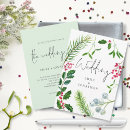 Recherche de noël mariage invitations Mistletoe