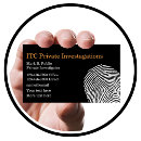 Recherche de empreinte digitale cartes visite Sécurité
