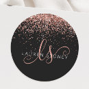 Recherche de rose seals envelope sceaux autocollants Monogramme